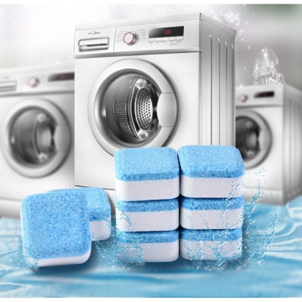 12Pcs Washing Machine Cleaner Stain Dirt Washing Cleaning Washer Clean Detergent Effervescent Tablet Wash Machine Cleaner